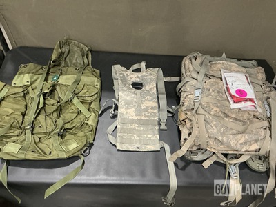 (31) Field Packs, (157) Hydration System Carriers & Assorted Items