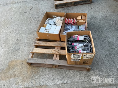 Contractor Surplus Lot: NEMA Power Cords, Circuit Breakers, Electrical Hardware