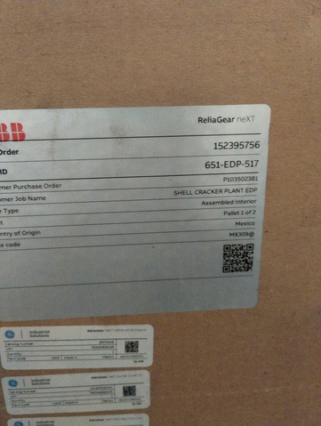 Quantity of (5) ABB ReliaGear RD Lighting Panelboards (Unused)