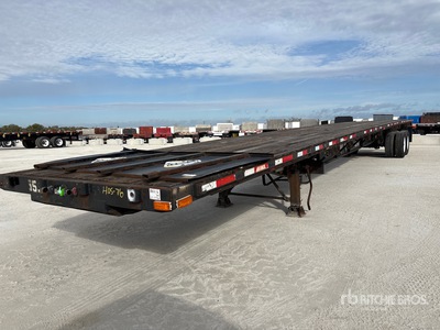 2009 Transcraft TL-2000 53 ft T/A Przyczepa płaska