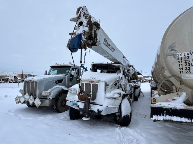 Manitex 50155SHL 50 ton Straight Boom on 2023 Peterbilt 567 Boom Truck (Inoperable)