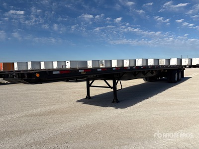 2009 Fontaine VET18048SLWK 48 ft T/A Flatbed Trailer