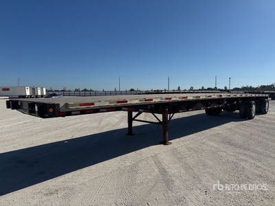 2010 Direct DT48CTWSAW-P 48 ft T/A Spread Axle Flatbed Trailer