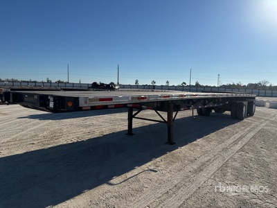 2010 Direct DT48CTWSAW-P 48 ft T/A Spread Axle Flatbed Trailer