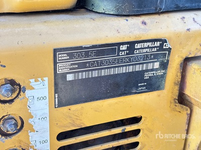 2014 Cat 303.5E CR Mini pelle hydraulique