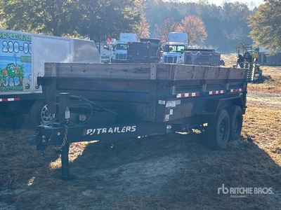 2023 PJ Trailers 1D192 14 ft T/A Lichte Kiepaanhanger