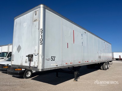 2007 Wabash 53 ft x 102 in T/A Van Trailer