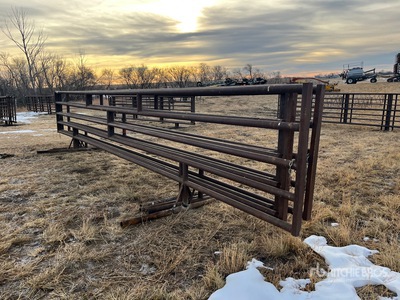 Quantity of (4) 30 ft x 5 ft 5 in Free Standing Viehzuchtgremium