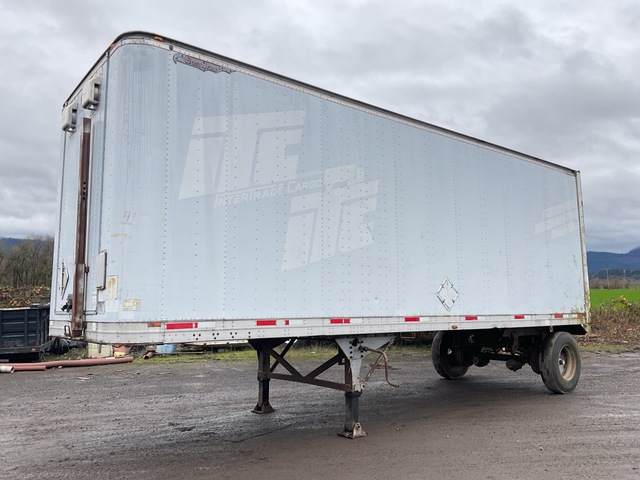 1985 Great Dane 28 ft x 102 in S/A Van Trailer