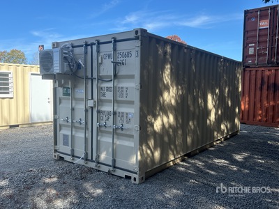 2025 20 ft x 8 ft Skid-Mounted Storage Container Mobile Office (Unused)