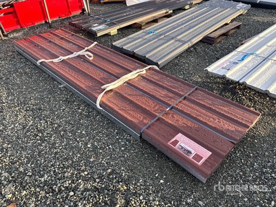 Quantity of (70) 3 ft x 12 ft Brown Metal Roof Panels (Unused)