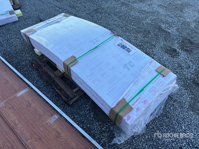 Quantity of (40) 35 in x 7 ft 10 in Multi-Wall Polycarbonate Pane Clear (Unused)