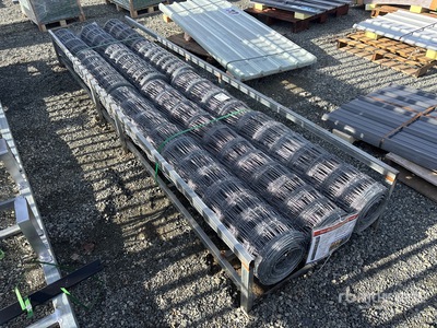 Quantity of (6) 66 ft x 5 ft 11 in Galvanized Welded Wire Mesh Fencing (Unused)