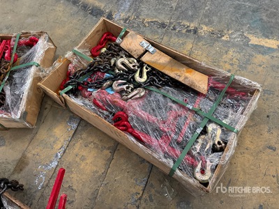 Quantity of Heavy-Duty Ratchet Load Binders and Chains (Unused)