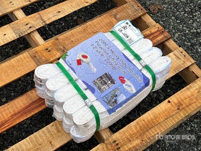 Quantity of (20) Heavy Duty Industrial Polyester Lifting Strap Divers Autres (Unused)