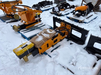 2025 GIYI GY-D680 Skid Steer Post Driver (Unused)