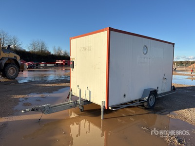 2014 CNSE Bungalow De Chantier 1 Essieu S/A Roadwork Cabin