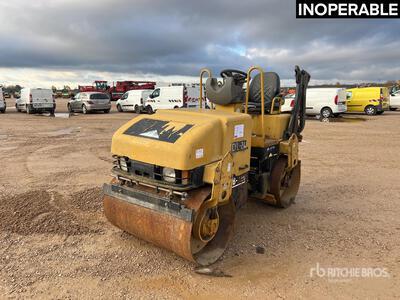 2005 Cat CB224E Compacteur Vibrant Tandem Double Drum Roller (Inoperable)