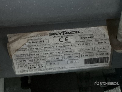 2019 Skyjack SJ6832 RT 4x4 Diesel Elevador de tijera