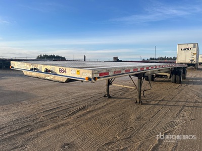 2007 East 48 ft T/A Spread Axle Flatbed Trailer