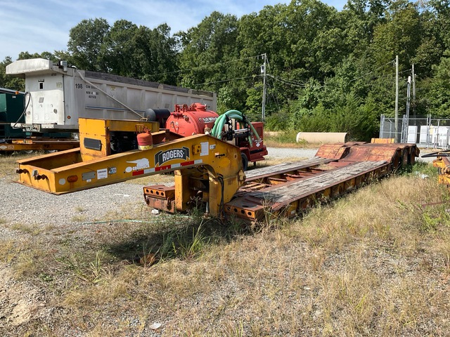 1987 Rogers CLT3H35DSF22-FAB-R20RS Tri/A Removable Gooseneck Lowboy Trailer