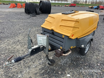 2011 Atlas Copco XAS47DD Skid-Mounted Mobile Air Compressor