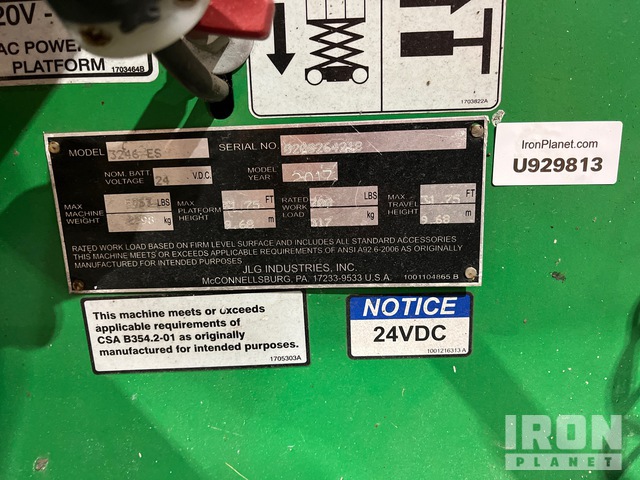 ELEVADOR TIJERA 2017 JLG 3246ES