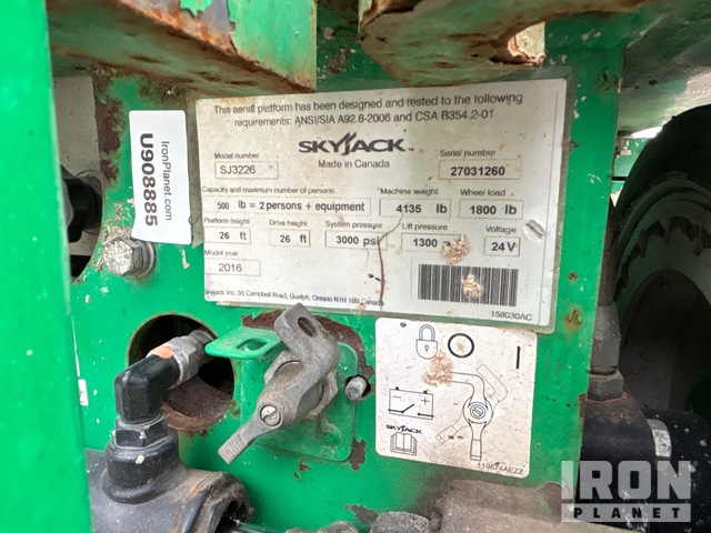 ELEVADOR TIJERA 2016 SKYJACK SJIII3226