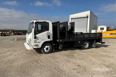 2013 Isuzu NPR COE 4x2 flatbed Flatbed Truck