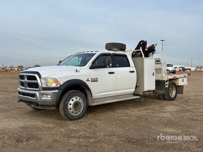 2017 Hiab O44 D-3 CLX Knuckle Boom on 2017 Ram 5500 SLT 4x4 Crew Cab Crane Truck