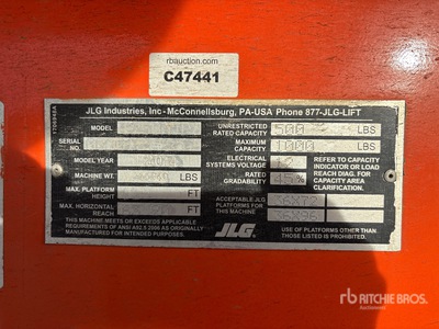 JLG 1250AJP 4WD Diesel Plataforma Elevadora Articulada