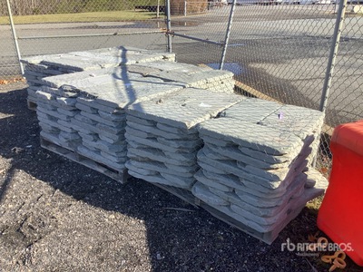 Quantity of (5) Pallets of 12 in x 24 in x 2 in Tumbled Pavers