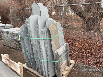 Quantity of Irregular Thermal Bluestone Treads Stone (Unused)