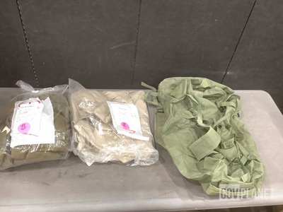 (1) Pair of Fuel Handler’s Coveralls, (30) Duffel Bags & Assorted Items