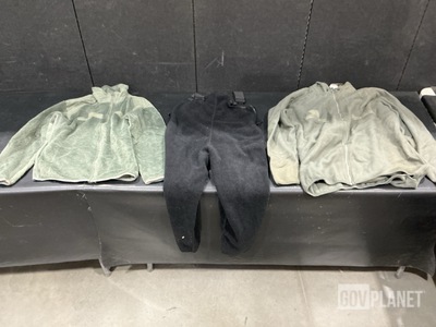 (5) Cold Weather Liners, (68) Cold Weather Jackets & Assorted Items