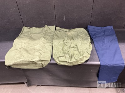 (135) Duffel Bags, (21) Clothing Bags, (34) Pairs of Trousers & Assorted Items