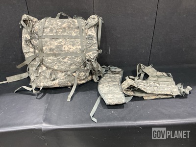 (25) Large Field Packs, (33) Molded Waist Belts & Assorted Items