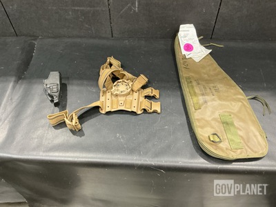 (6) Pistol Holster Kits, (28) Machine Gun Barrel Cases & Assorted Items