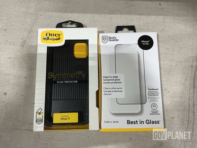 (52) Body Guardz Tempered Glass Screen Protectors & (122) Otter Box Phone Cases