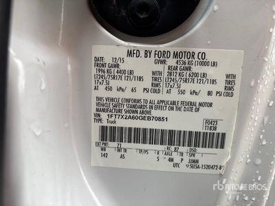 2016 Ford F-250 XL 4x2 Extended Cab Pickup