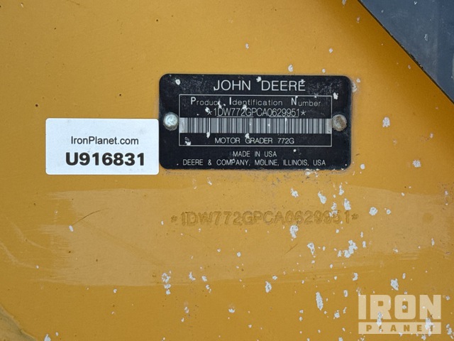 MOTOCONFORMADORA JOHN DEERE 772GP 2010