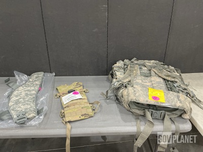 (33) Molded Waist Belts, (42) Hydration System Carriers & Assorted Items