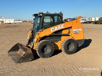 Case SR270 Chargeuse à direction à glissement