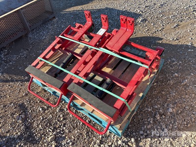 Quantity of (2) Dayton Hydraulic Lift Machinery & Equipment Mover with Dual Forks 6000lbs Load Capacity