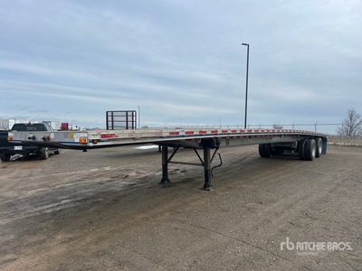 2009 East 53 ft T/A Spread Axle Flatbed Trailer