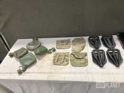 (36) Water Canteens, (51) Side Plate Pouches & Assorted Items