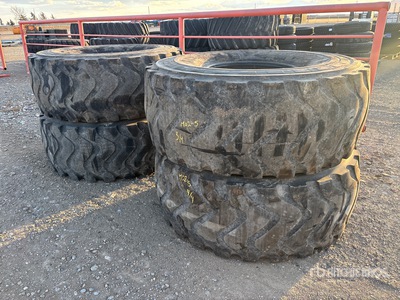 Quantity of (4) 23.5x25 Wheel Loader Tires