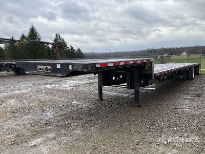 2013 Transcraft DRL-2100 48'X102" 16001301-10 48 ft T/A Spread Axle Single Drop Step Deck Trailer