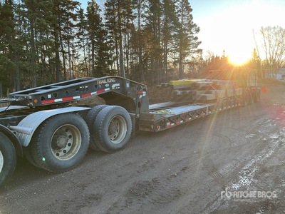 2012 Trail King 50 ton Tri/A Single Drop Removable Gooseneck Lowboy Trailer