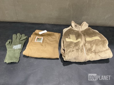 (1) Pair of Cold Weather Drawers, (27) Cold Weather Jackets & Assorted Items